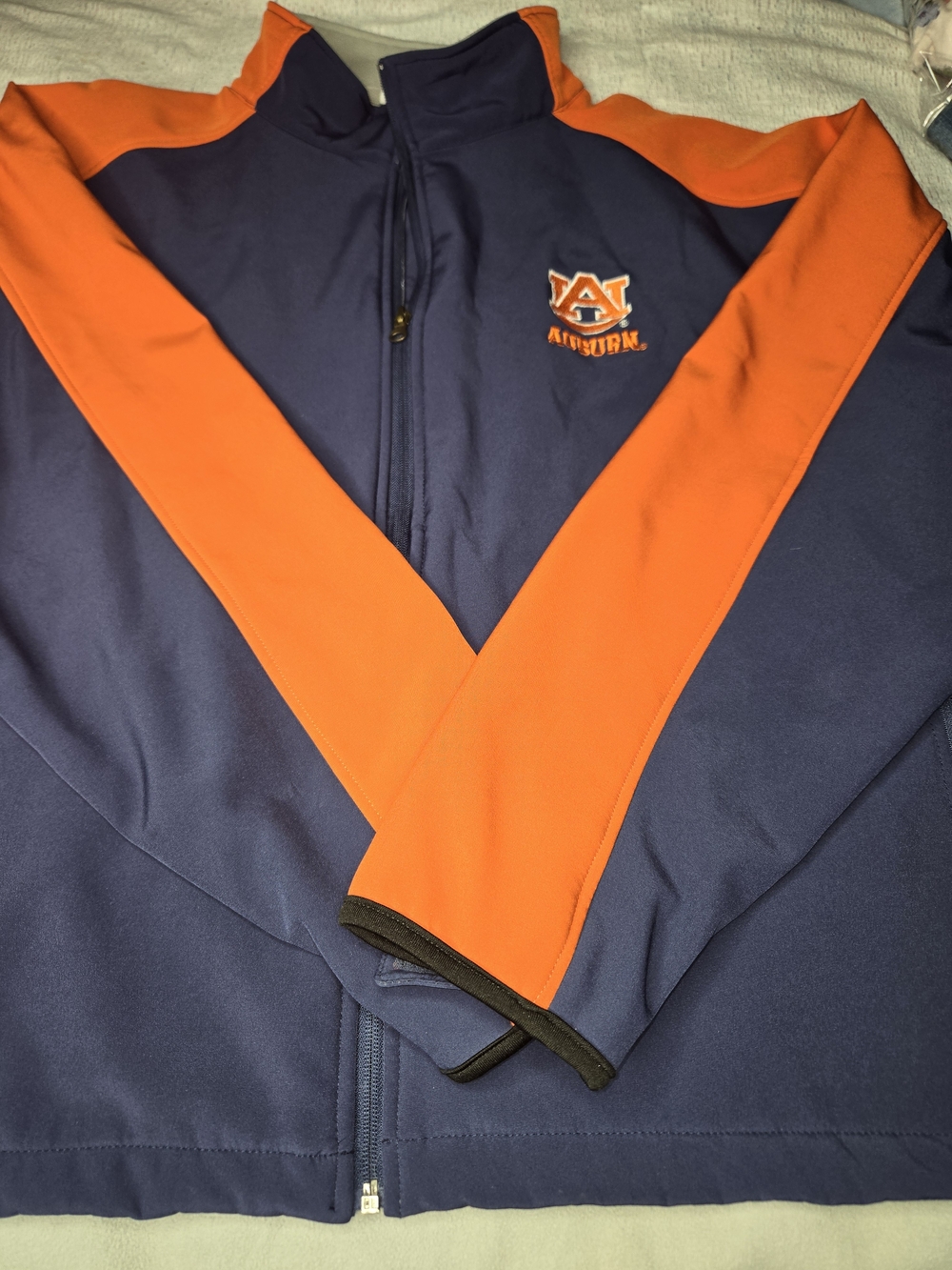 Knights Apparel Navy and Orange Full-Zip Performance Jacket